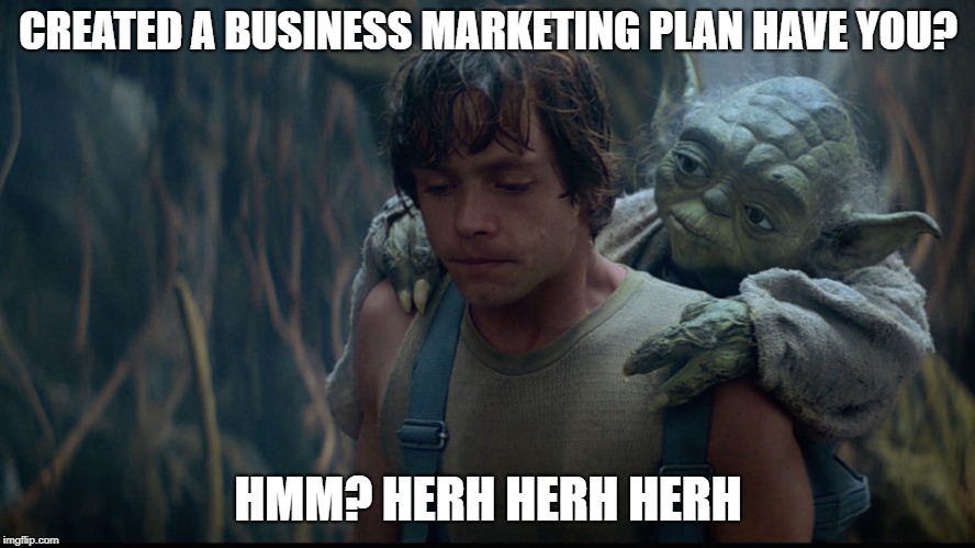 Business marketing plan jedi meme